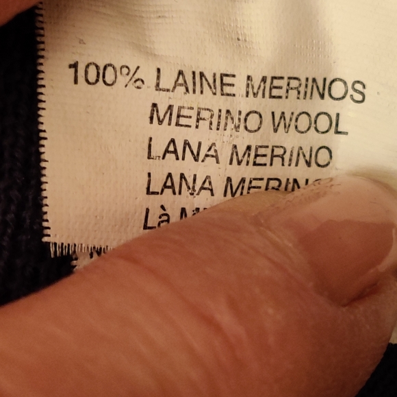 Beautiful Deep Turquoise Merino Wool Sweater, EUC, XS-S - Picture 3 of 3